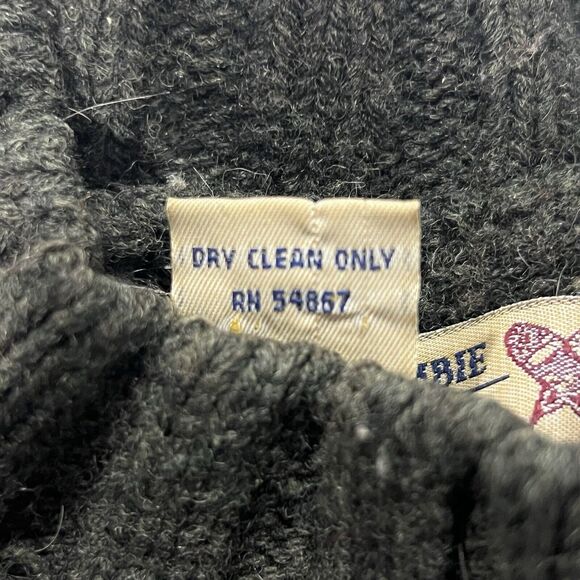 Vintage Abercrombie Fitch Sweater Men Wool Fair Isle Nordic Chunky Knit Sz Large - Picture 4 of 7